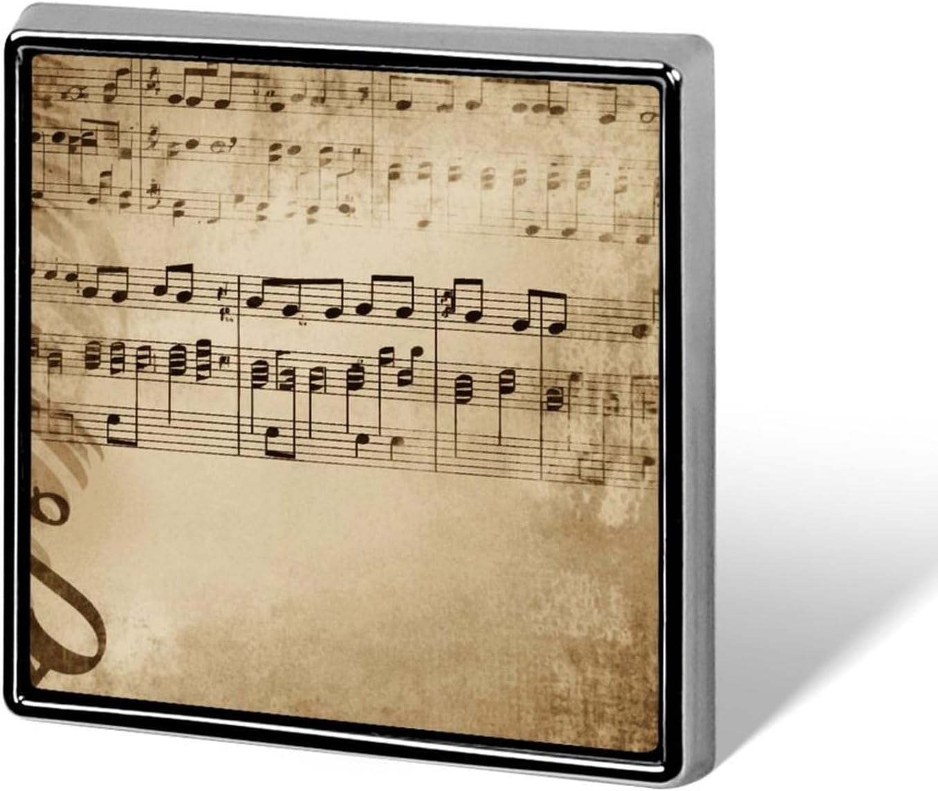 Music Notes on Old Paper Lapel Pin for Backpacks Brooch Pin Jewelry