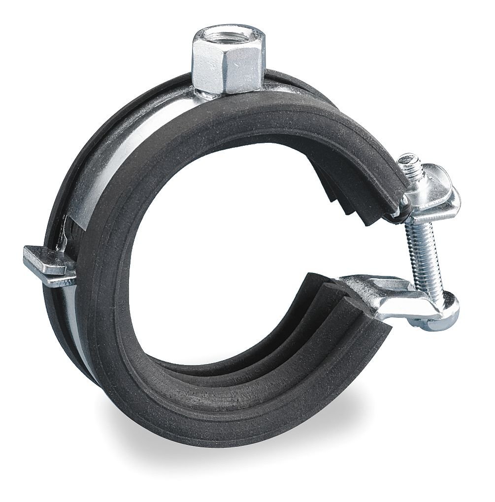 Cushioned Pipe Clamp, Tube Size 1 in