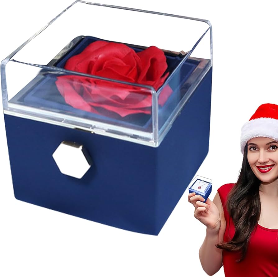 Amazon.co.jp: 回転ジュエリーボックス ローズジュエリーボックス 創造