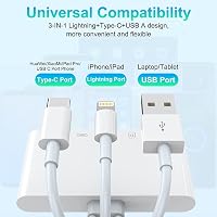 Rocketek 5-in-1 SD/TF Kártyaolvasó iPhone/iPad/Android/Mac/PC Eszközökhöz - USB-C/USB-A OTG Adapter, Egyidejű Töltés, MMC/SDHC/SDXC Támogatá 2