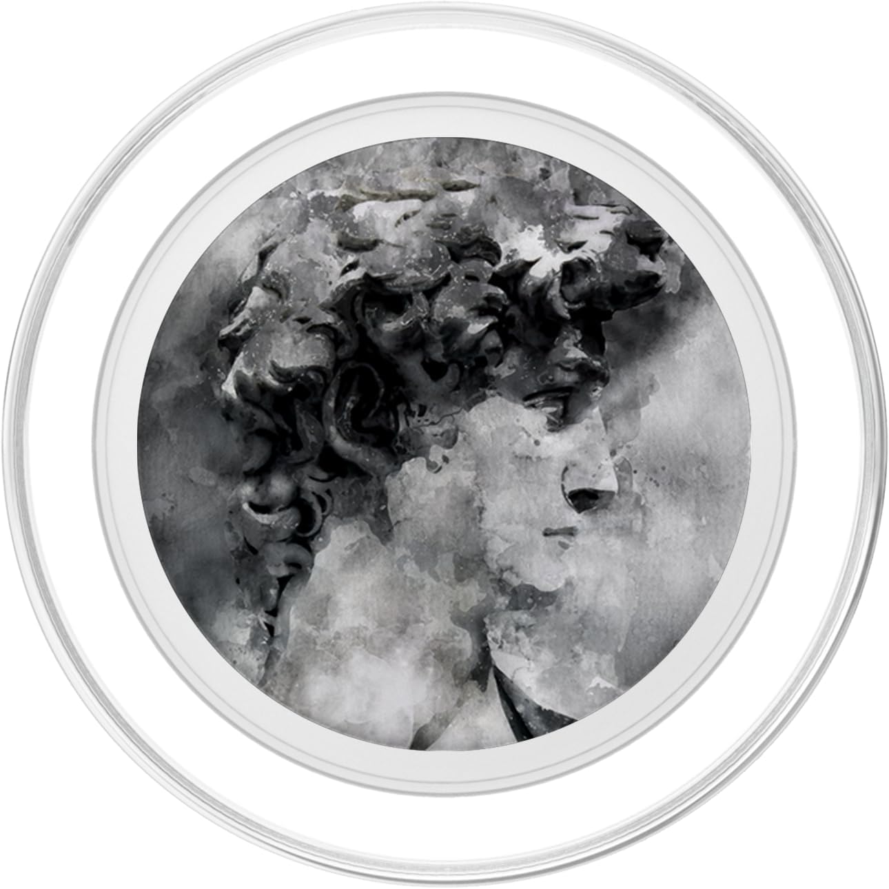Watercolor Michelangelo's David Classical Art History PopSockets MagSafe PopGrip for iPhone