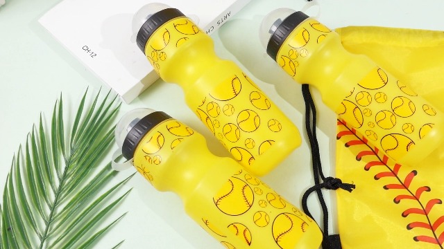 12-Pack Bowling Ball Water Bottles & Drawstring Bags - 24 Oz Reusable Plastic Bottles With Themed Designs For Sports, Gym, Parties - View #6