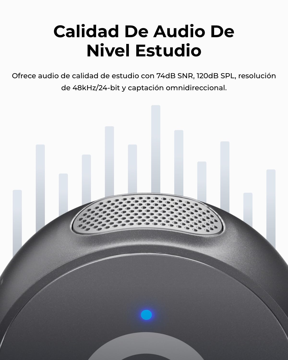 OBSBOT VOX Micrófono Inalámbrico, Doble Lavalier con Alcance De 300m, Audio | De Estudio 48kHz/24-Bit, USB-C Plug & Play Para Streaming, YouTube, Podcast, Vlog, Compatible Con Móviles & PC & Portátil.
