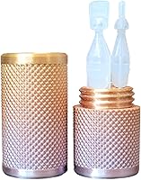 Vista 84 de Znet3D Eye Drop Vial Holder & Travel Carry Case - Securely Holds Three (3) Single-Use Vials - Screw-On Lid, Knurled Pattern - Keep Vials Safe & Silk