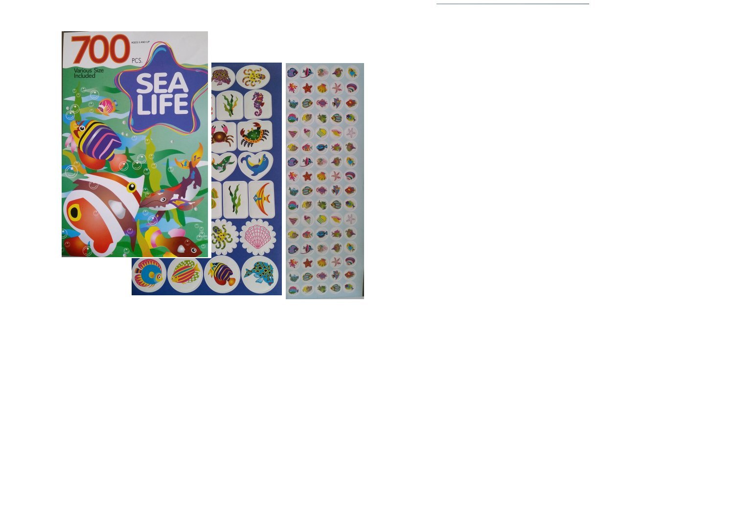 Darice Modèle Mer Vie Autocollant Livre, 9,5 x 15,2 cm, 700-pack