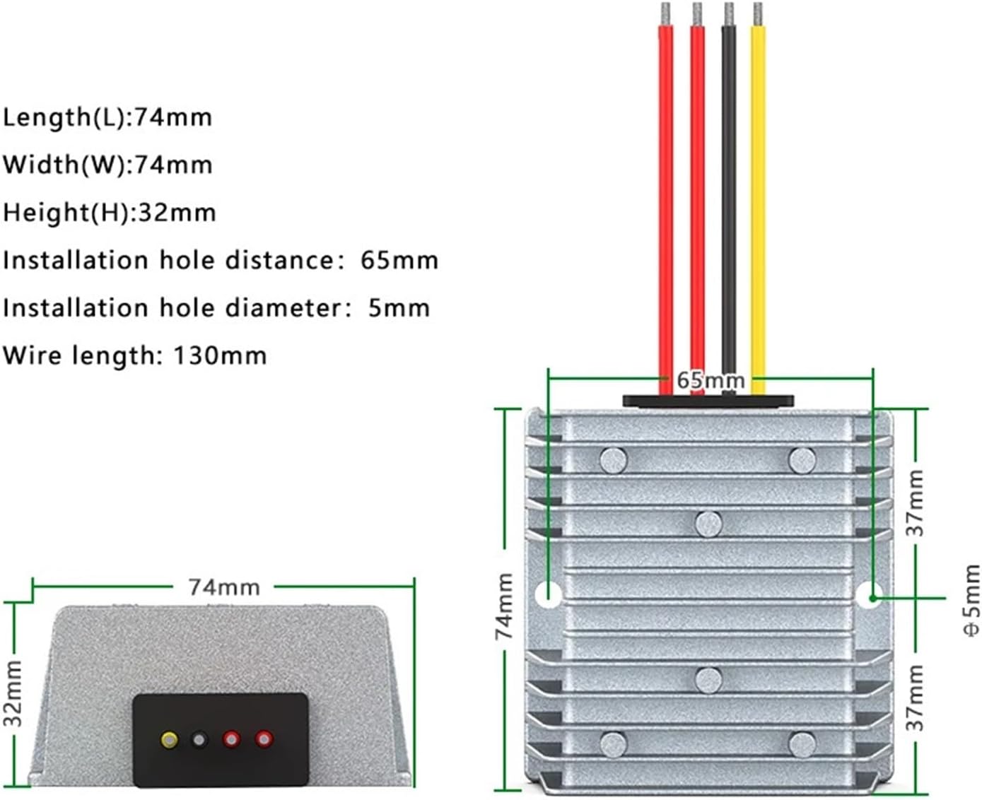 AC30-68Vto DC5V 10A power supply step-down converter AC to DC stab