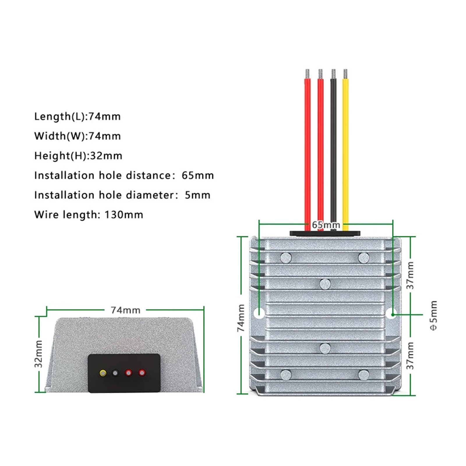 RWEABLGJXP Convertidor Reductor de Potencia CA a CC, módulo Impermeable estabilizado, CA-CC, 10-28 V a, 5, A PAJPXPCD