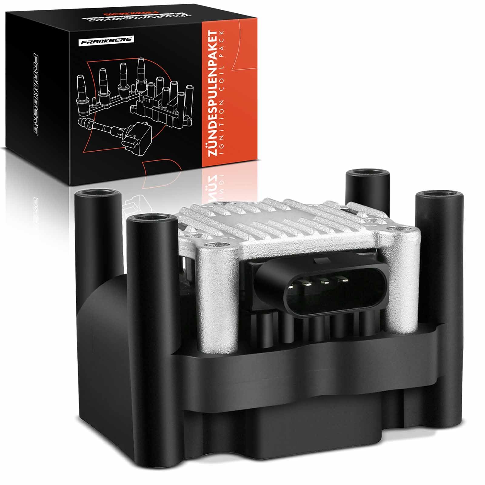 Frankberg 1x Ignition Coil 4 Pins Compatible with Golf V 1K1 1.6L 2004-2008 Ignition Coil Pack A3 8PA 1.2L 1.6L 2004-2013 Spark Plug O.c.t.a.v.i.a II 1Z3 1.2L 1.6L 2004-2013 Replace# 032905106B