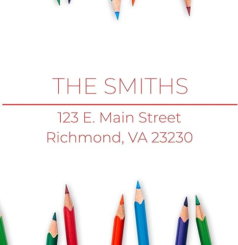 Miniatura 4 de Sello de dirección personalizado moderno, perfecto para nuevos hogares, sello personalizado, 11 colores de tinta, prensa e impresión, tamaño de