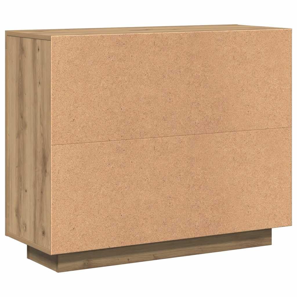 vidaXL Aparador de Madera de ingeniería Roble Artisan 92x35x75 cm