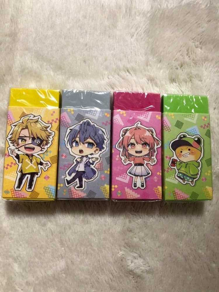 Amazon.co.jp: カラフルピーチ 消しゴムコレクション 4種