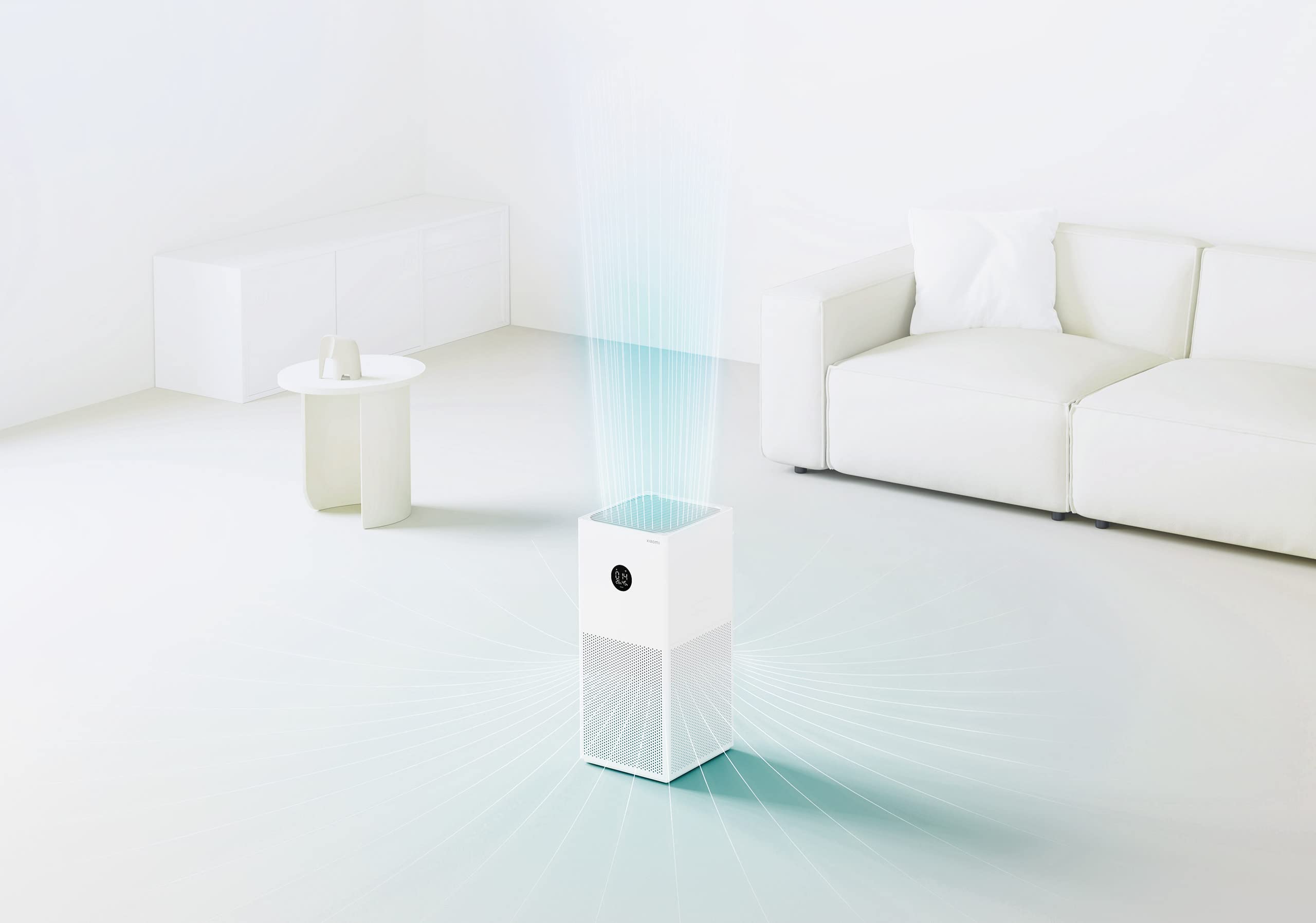 Xiaomi Smart Air Purifier 4 Lite, Purificatore d'Aria Smart 4 Lite, Controllo Vocale, Schermo Touch OLED, Generatore di Ioni Negativi, Sensori ad Ottima Precisione