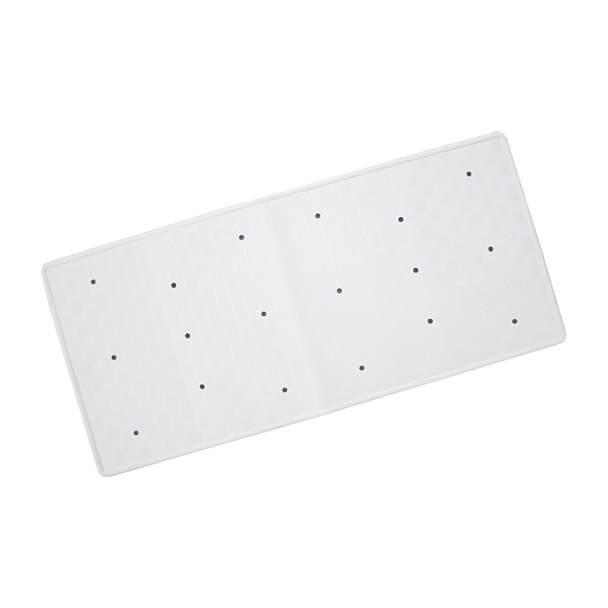 Anti-Bacterial Rubber Bath Mat - White (34 x 74cm)