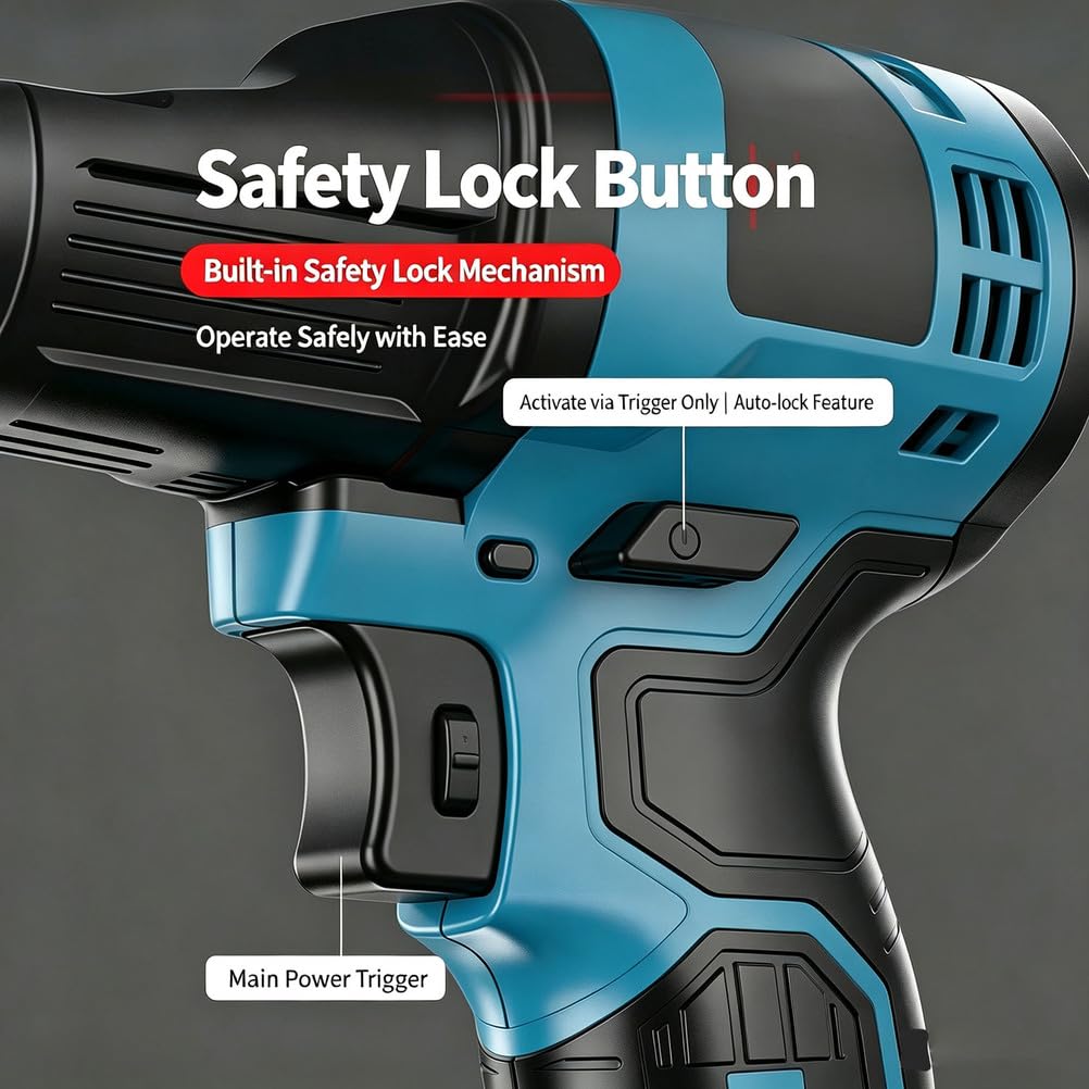 Pistolet Thermique sans Fil Lithium, pour Film Auto et Séchage
