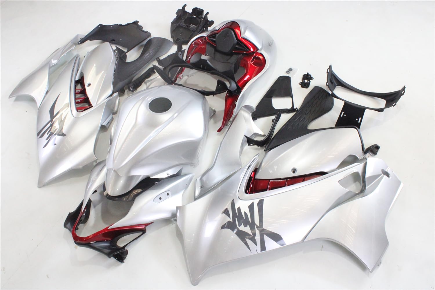 Amazon.com: Complete Silver Red Fairing Fit for Suzuki 2021