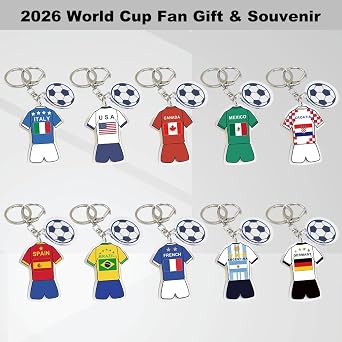 2026 World Cup Soccer Keychain - World Cup Pride Accessory, Football Fan Gift & Souvenir (2PCS)