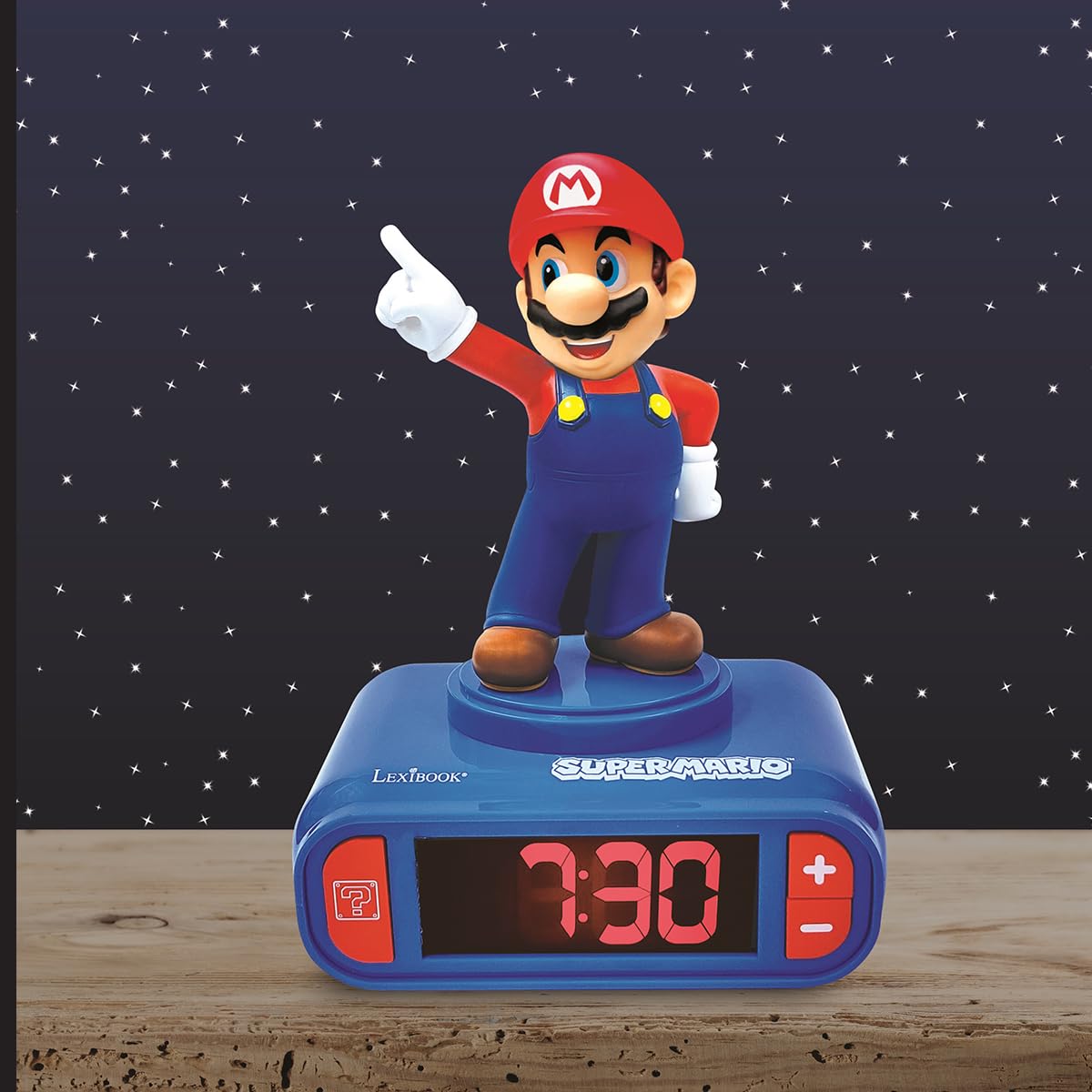 デジタルクロックアラーム マリオ Amazon.com: LEXiBOOK, Mario Nightlight Alarm Clock, RL800NI