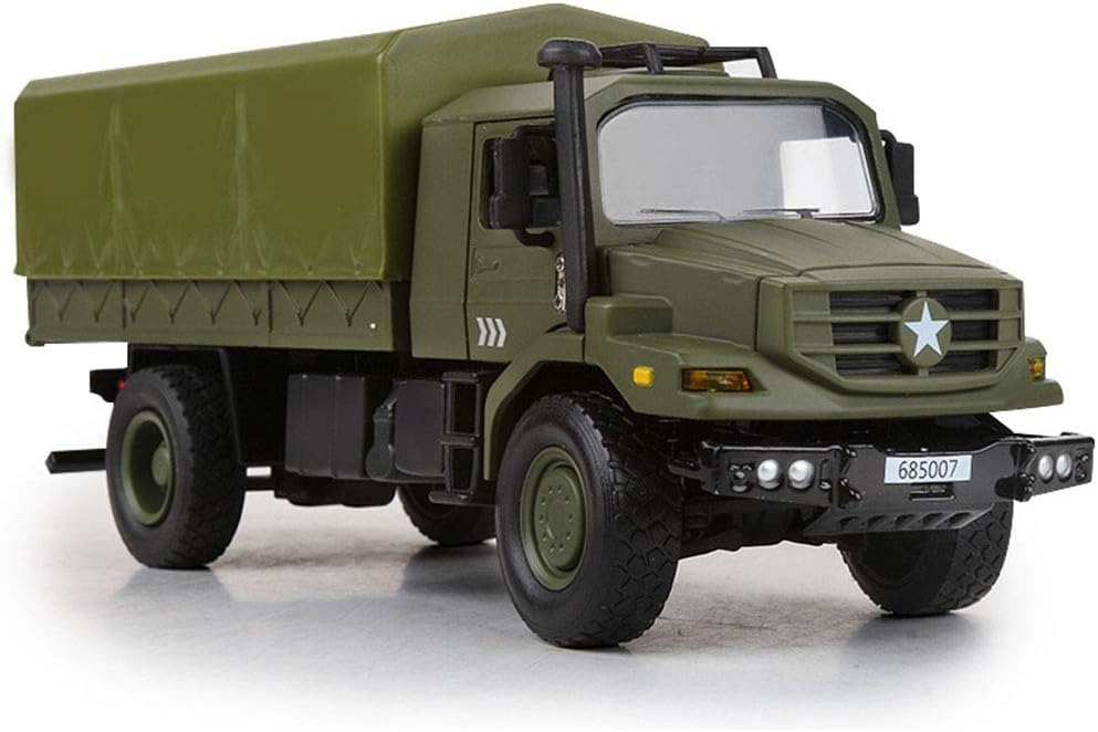 Ailejia Classic Military Diecast Transport Trucks Armored Fighting Vehicles Retro Army Utility Car Toy Vehicle Multifunctional Car Model for Adults Collection or Gift