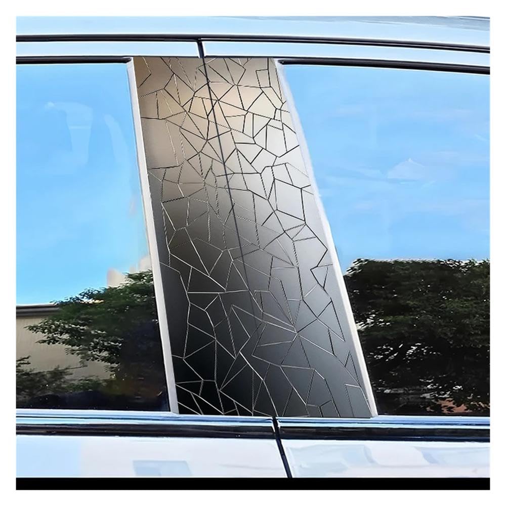 Dabhuoc One Color Car Parts 2Pcs Car Window Pillar Stickers Crack Scratch Protection