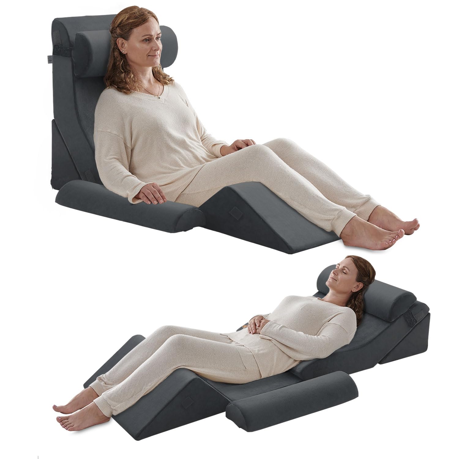 Axelrod 6PCS Orthopedic Bed Wedge Pillow Set, Post Surgery Foam for