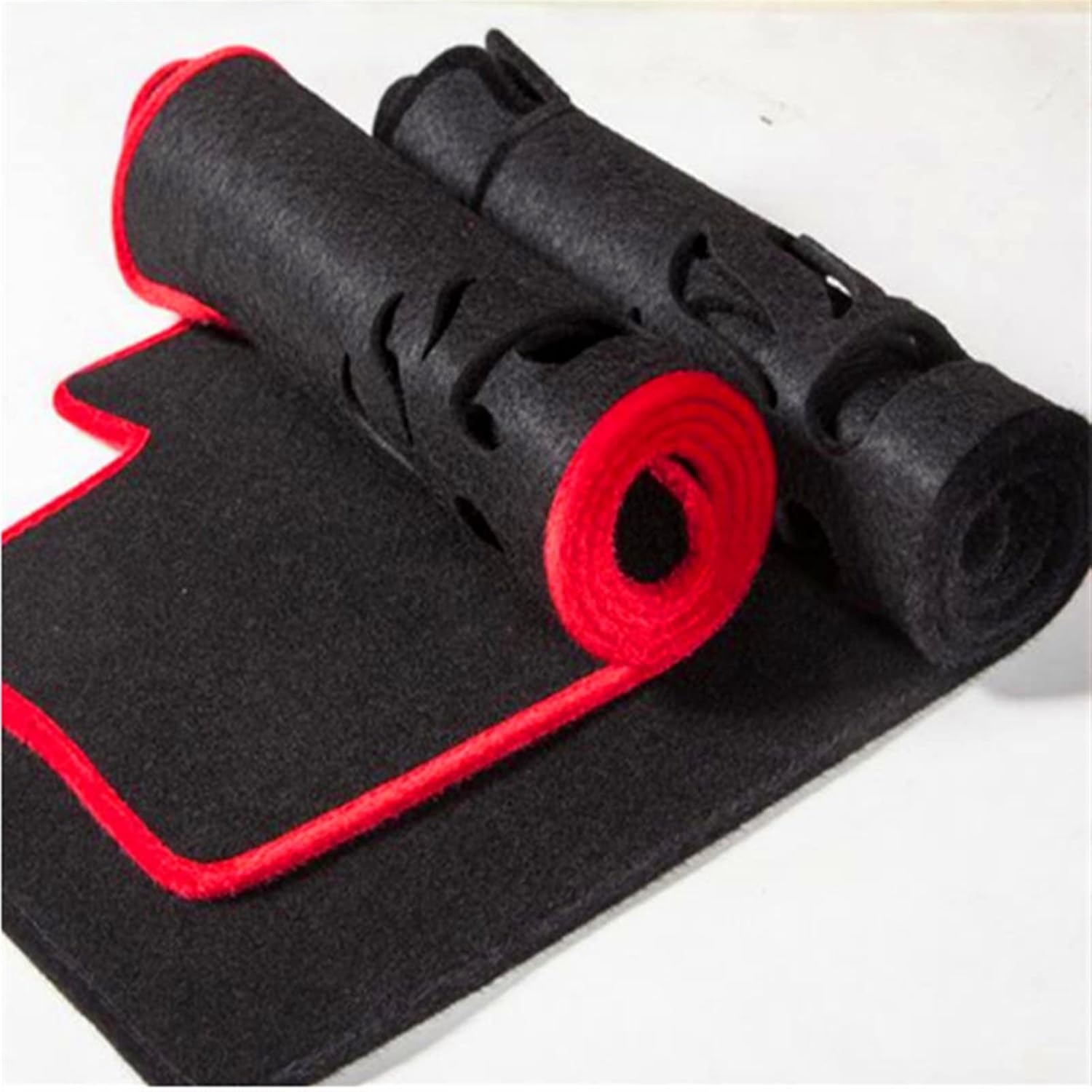 Anti Slip Phone Holder for Car Left Hand Drive Anti UV Mat Car Dashboard Cover Used Anti-Slip Car Dash Sticky Mat (Color : Blue Edge)