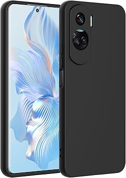 KUSINHOKA Cover per Honor 90 Lite + [3 Pezzi] Pellicola Vetro Temperato, Morbido Silicone [Antiurto] Custodia, Leggero [Anti-Graffio] TPU Trasparente Protettiva Custodia para Honor 90 Lite