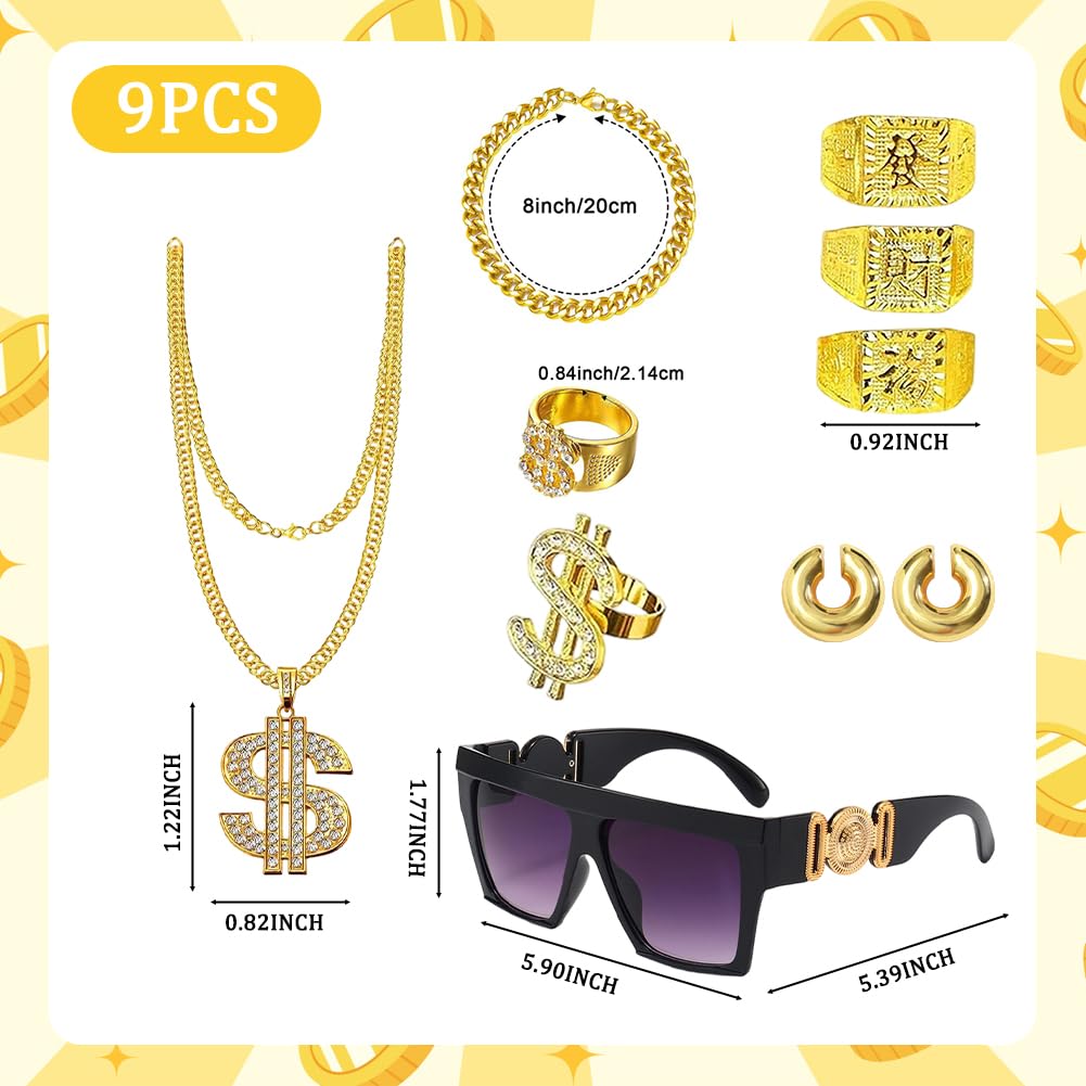 Hip Hop Costume Set 9pcs - Image 2