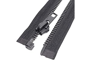 MebuZip #8 26 Inch Black Nickel Teeth Separating Jacket Zipper