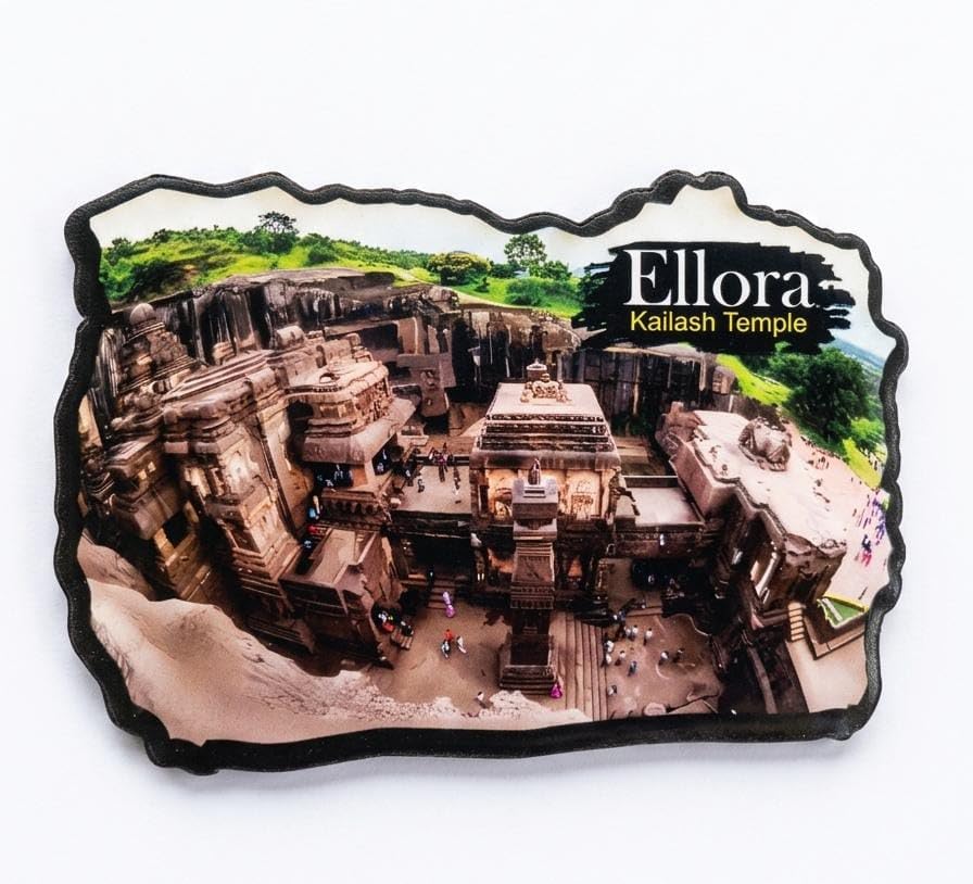 Kailash Temple Decorative Fridge Magnet, MDF Wood, Beautiful Design, 1 Piece-image-7