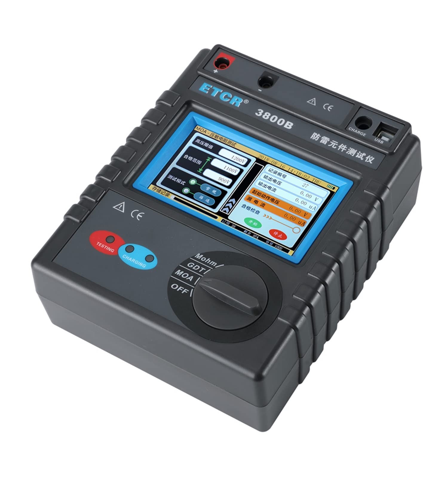Testeur de composant de protection ETCR3800B Testeur de composants de protection contre la foudre MOV GDT SPD Testeur d'arrestres