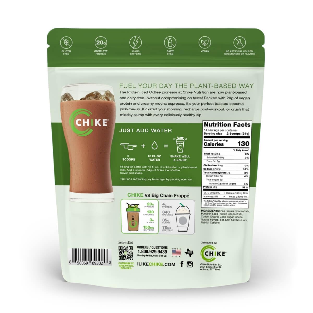 CHIKE Toasted Coconut Mocha Protein Iced Coffee, Plant Protein — Amazon image 2