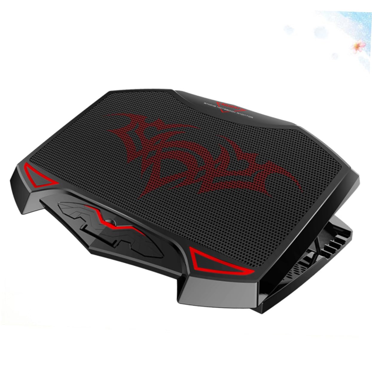 iplusmile 220v Cooling Pad Per Laptop Silenziosa e Regolabile Ergonomico Per Notebook Design Antiscivolo Per Uso Domestico e Nero