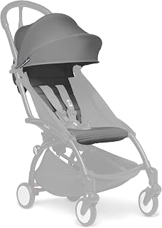 BABYZEN YOYO 6+ Color Pack, Grey - Includes Seat Cushion, Matching Canopy & Zippered Back Pocket - Requires YOYO2 Frame (Sold Separately)