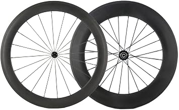 SunRise Bike 1 Pair of Front 60mm Rear 88mm Carbon Wheelset 700c Clincher Wheel Cycling Road