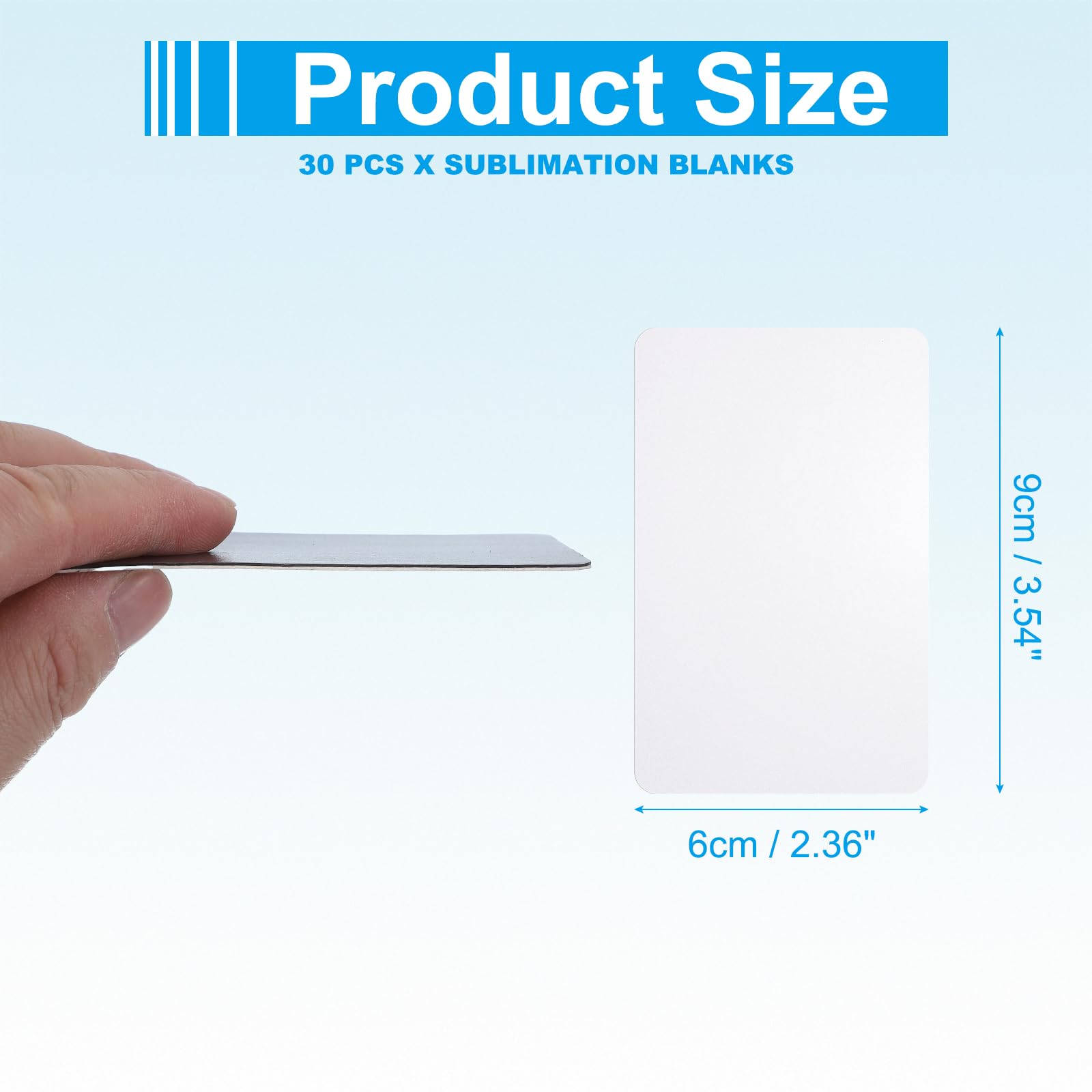 PATIKIL 2.36 x 3.54" Sublimation Magnet Blanks - Image 2