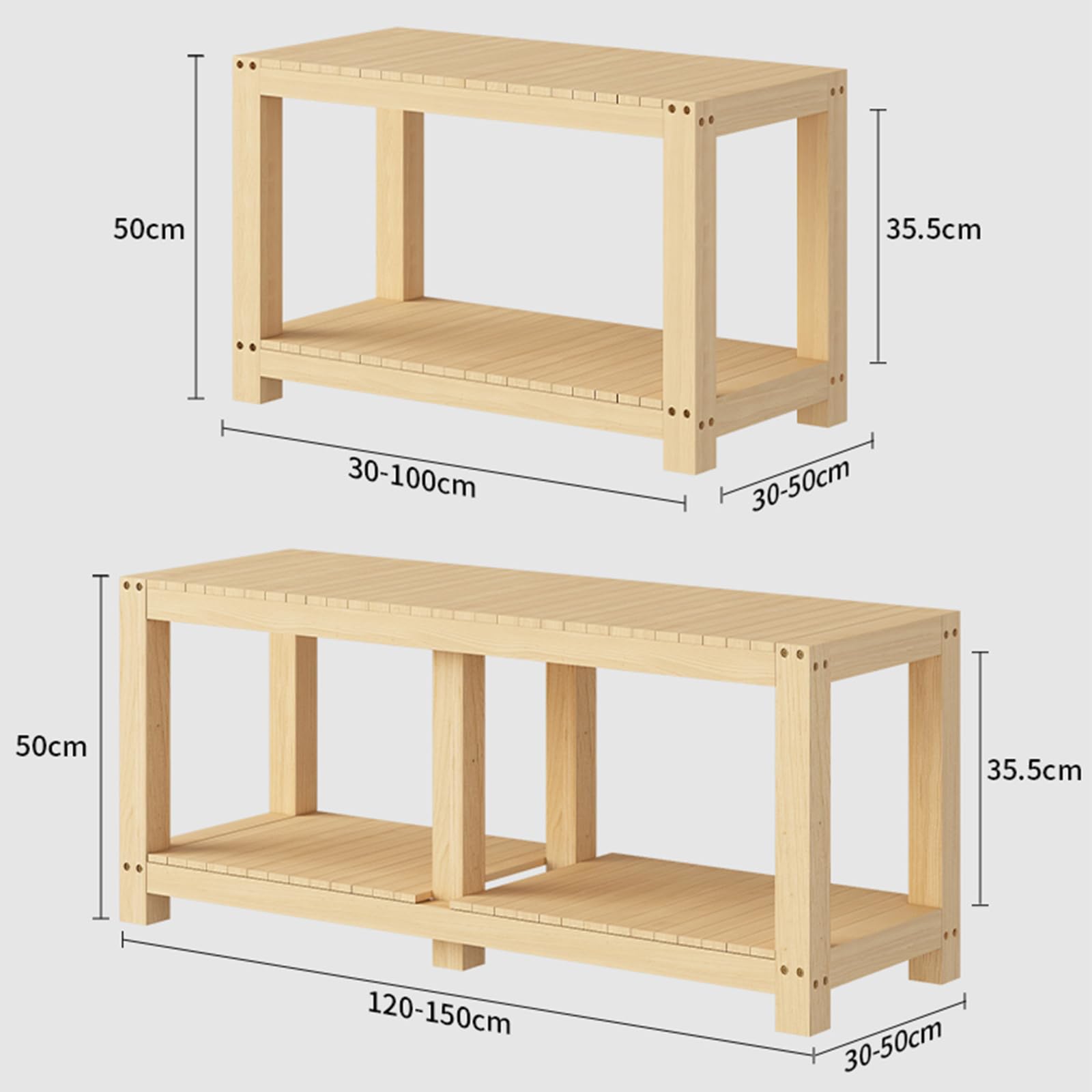 Amazon | 水槽台 スタンド 耐荷重強化 木製 物を置く台 60cm 30cm 45cm