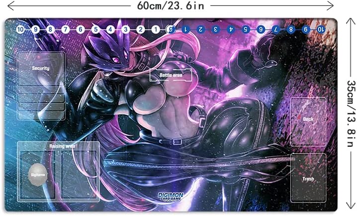 Miniatura 5 de Alfombrilla de juego Digimon Beelstarmon DTCG CCG Mat de juego de cartas coleccionables + bolsa de tapete gratis