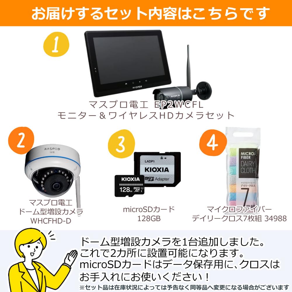 Amazon.co.jp: マスプロ電工 モニター＆ワイヤレスHDカメラ