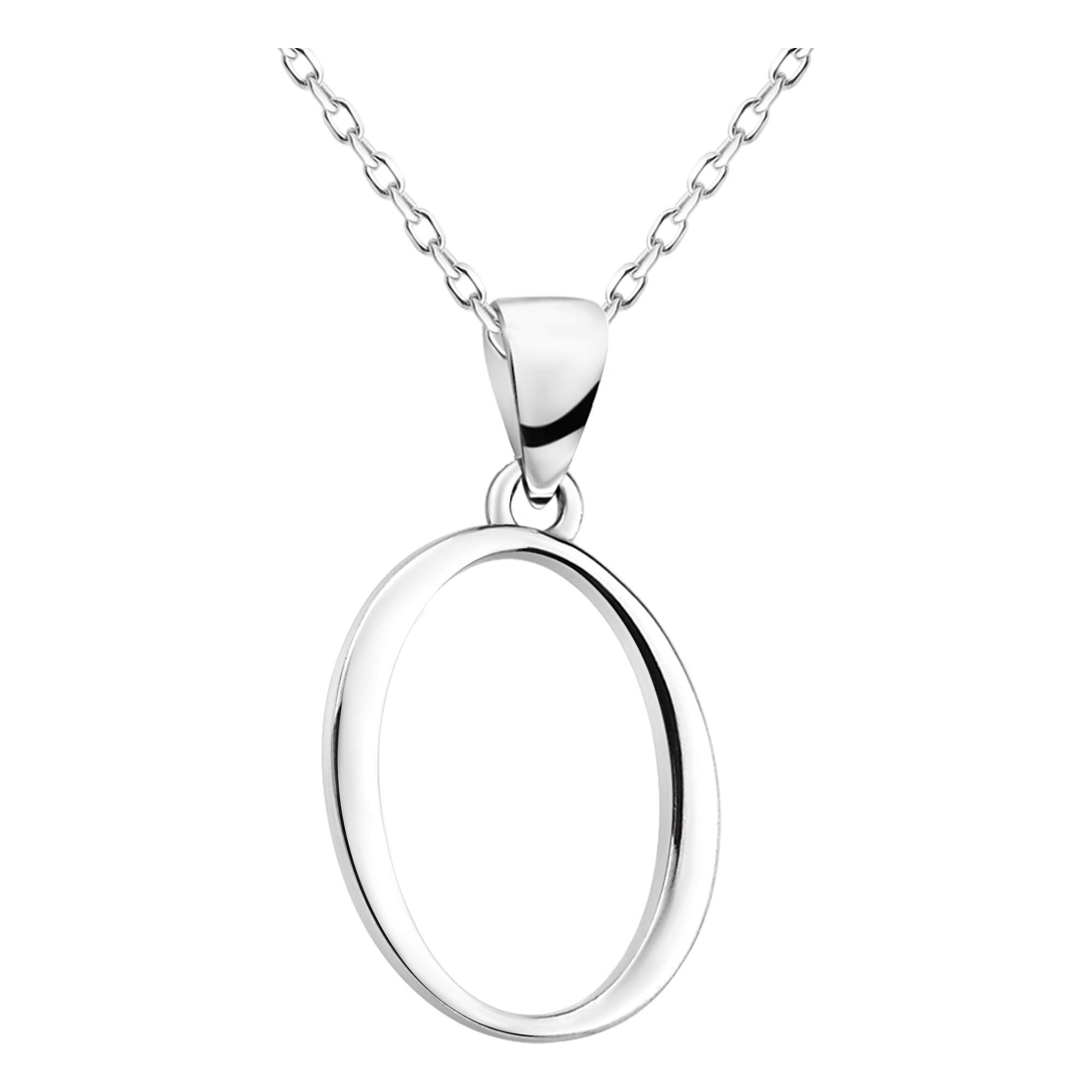 Sofia Milani Collar para Mujeres en Plata de Ley 925 - Colgante de U Carta