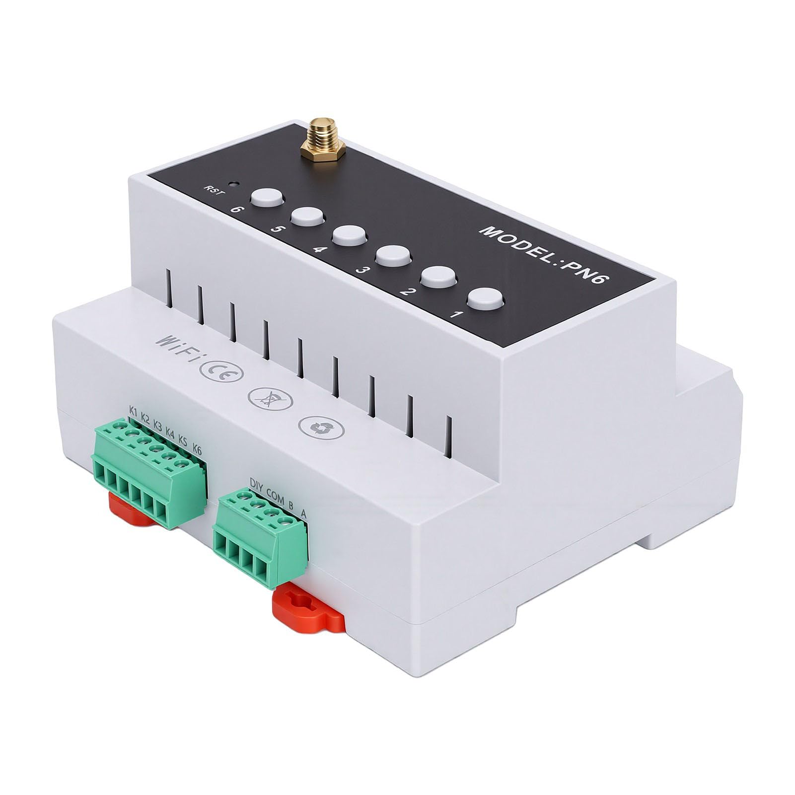 Goshyda 6-Kanal Smartes Relais-Schaltermodul 16A für Motorsteuerung (WIFI)