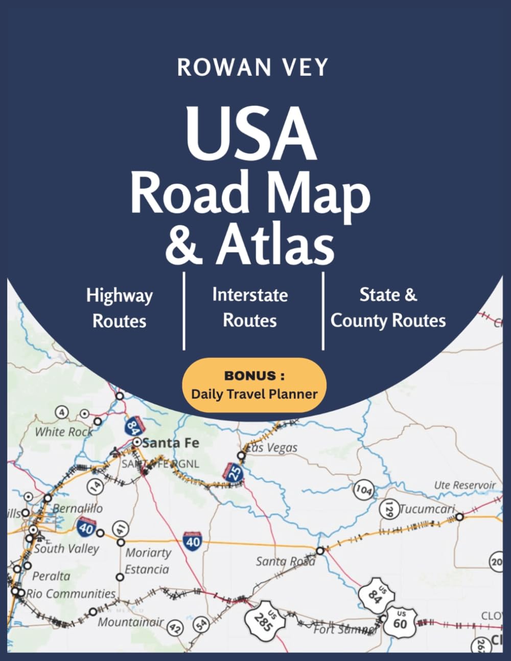 USA Road Map & Atlas: State-by-State large-scale layouts with highways, scenic routes, parks, trip planning, and easy navigation for drivers