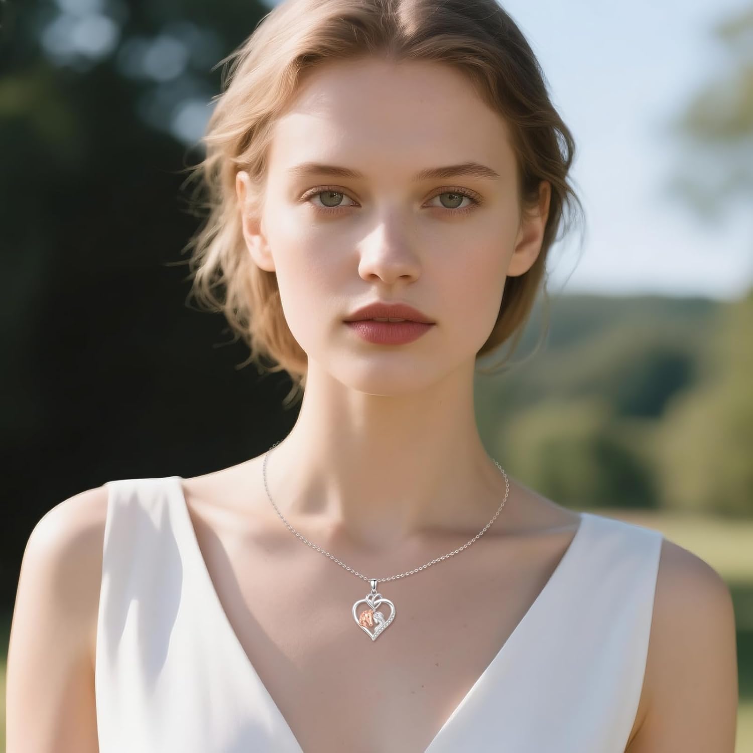 URONE Horse Gifts for Women 925 Sterling Silver Horse Pendant Jewelry Gift - Image 2