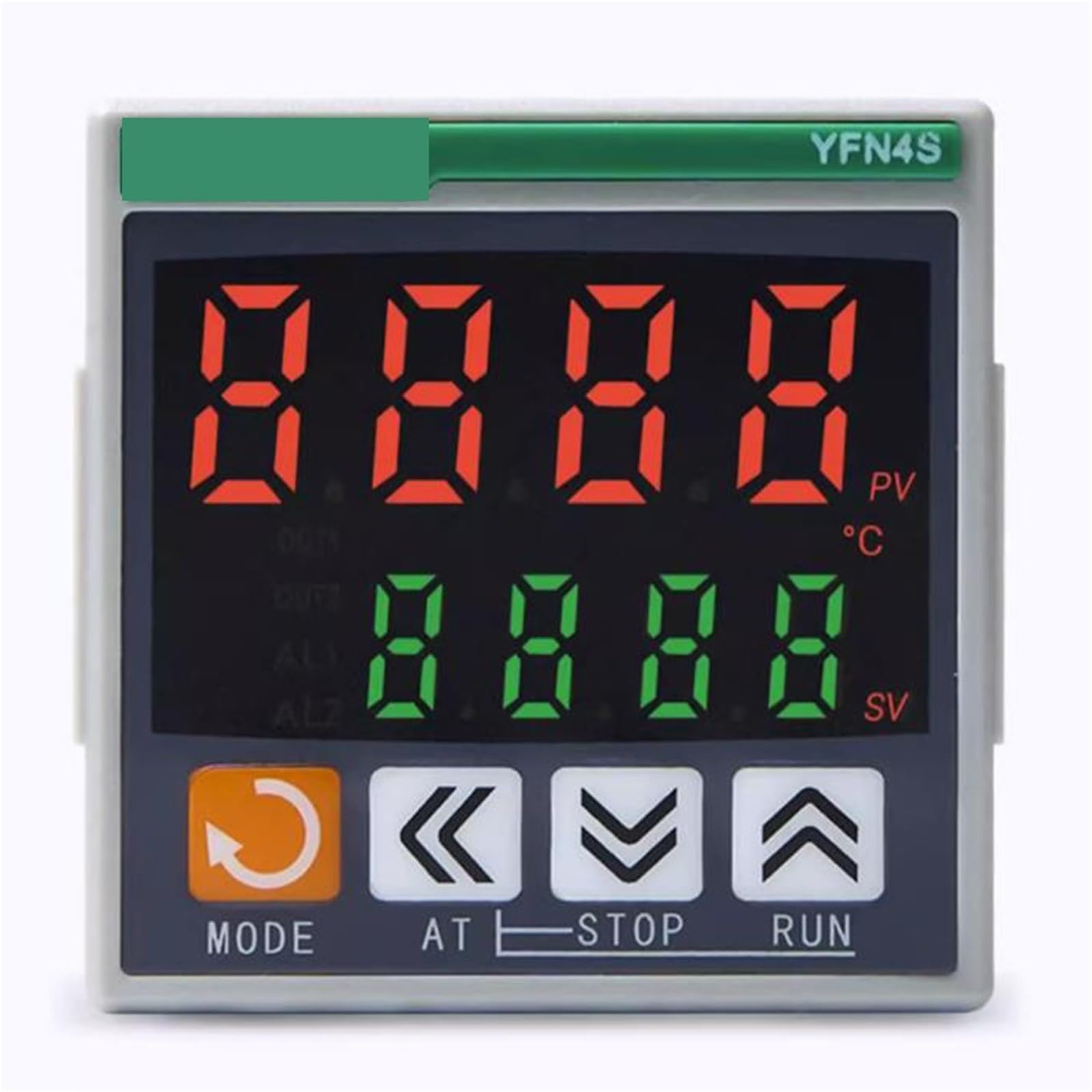 1 controlador de temperatura PID de precisión de 48 x 48 mm, termopar E/K/J/L/T/R/S/PT100/Cu50, relé SSR salida RS485 (salida de relé-RS485)