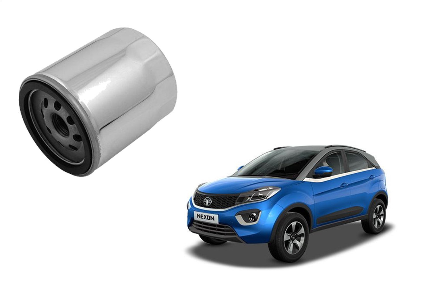 Auto Spare World Engine Oil Filter Compatible With Tata Nexon 2017 Diesel Set of 1 Pcs.-picture-19