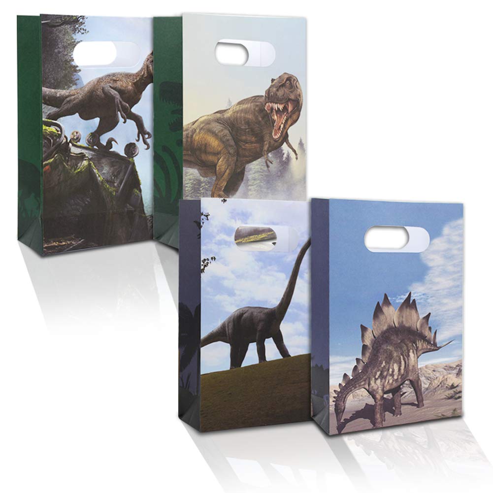FRIDAY NIGHT Dinosaur Party Favor Bags-Jurassic World Treat Candy Goodies Bag for Birthday Baby Shower Party(24 Pcs)