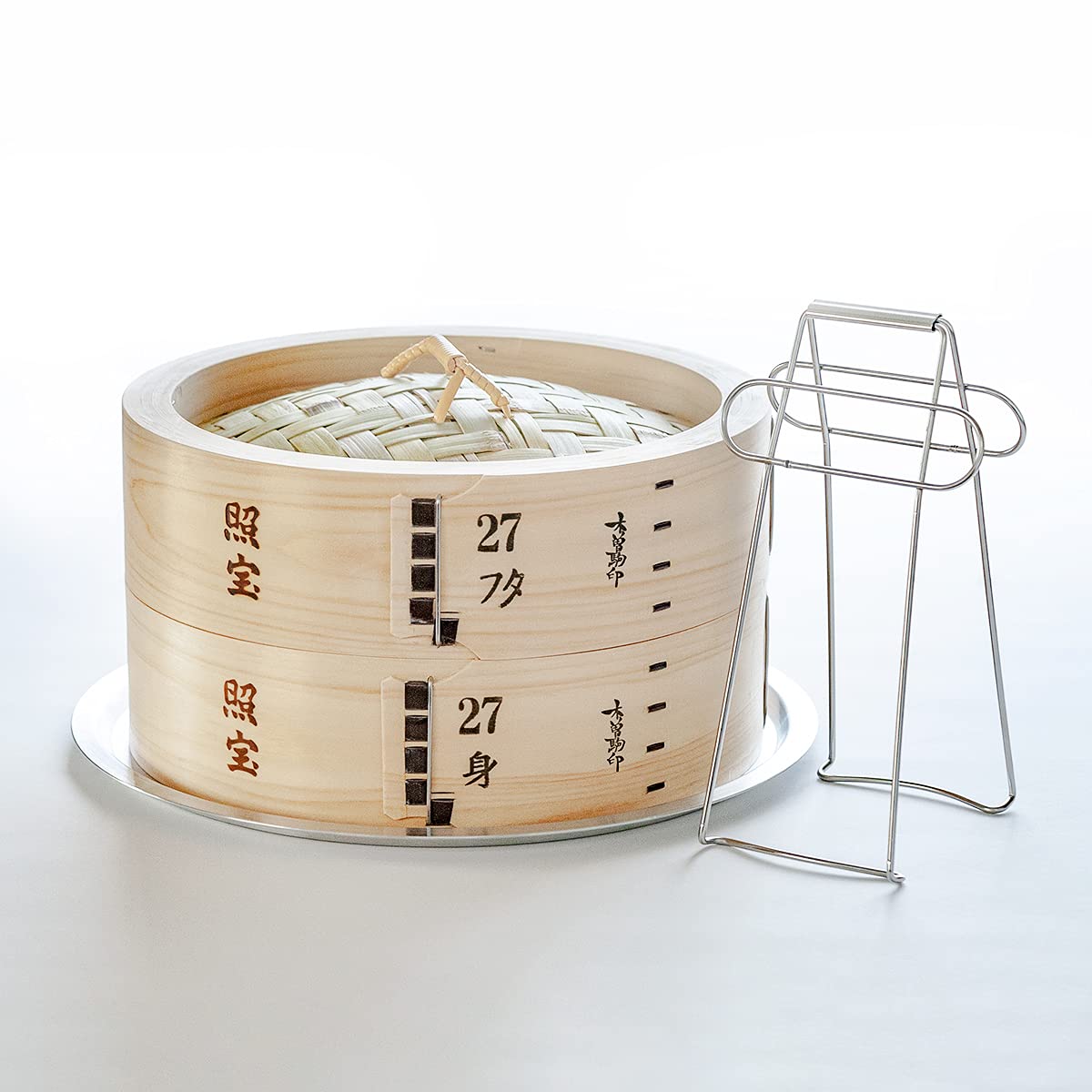 Amazon｜照宝 中華せいろ 桧 蒸し板セット 桧製 φ27cm（ツェンカ付 