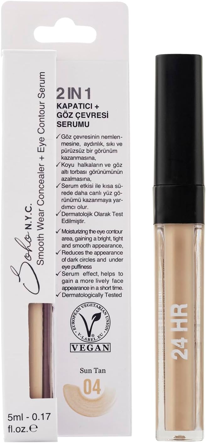 SOHO N.Y.C. Göz Altı Morluk Ve Torba İçin Serum ve Kapatıcı 5 ml- No:4 Sun Tan