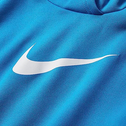 Nike Girl's Therma-FIT™ Hoodie (Little Kids/Big Kids) Laser Blue/White MD (10-12 Big Kid)2