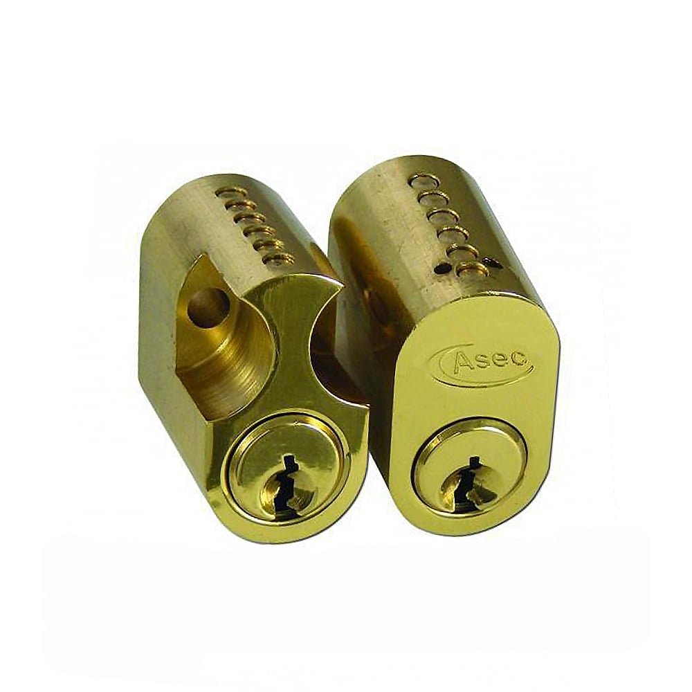 Asec Brass Cylinder 6P Scand. Int/Ext Pb Kd