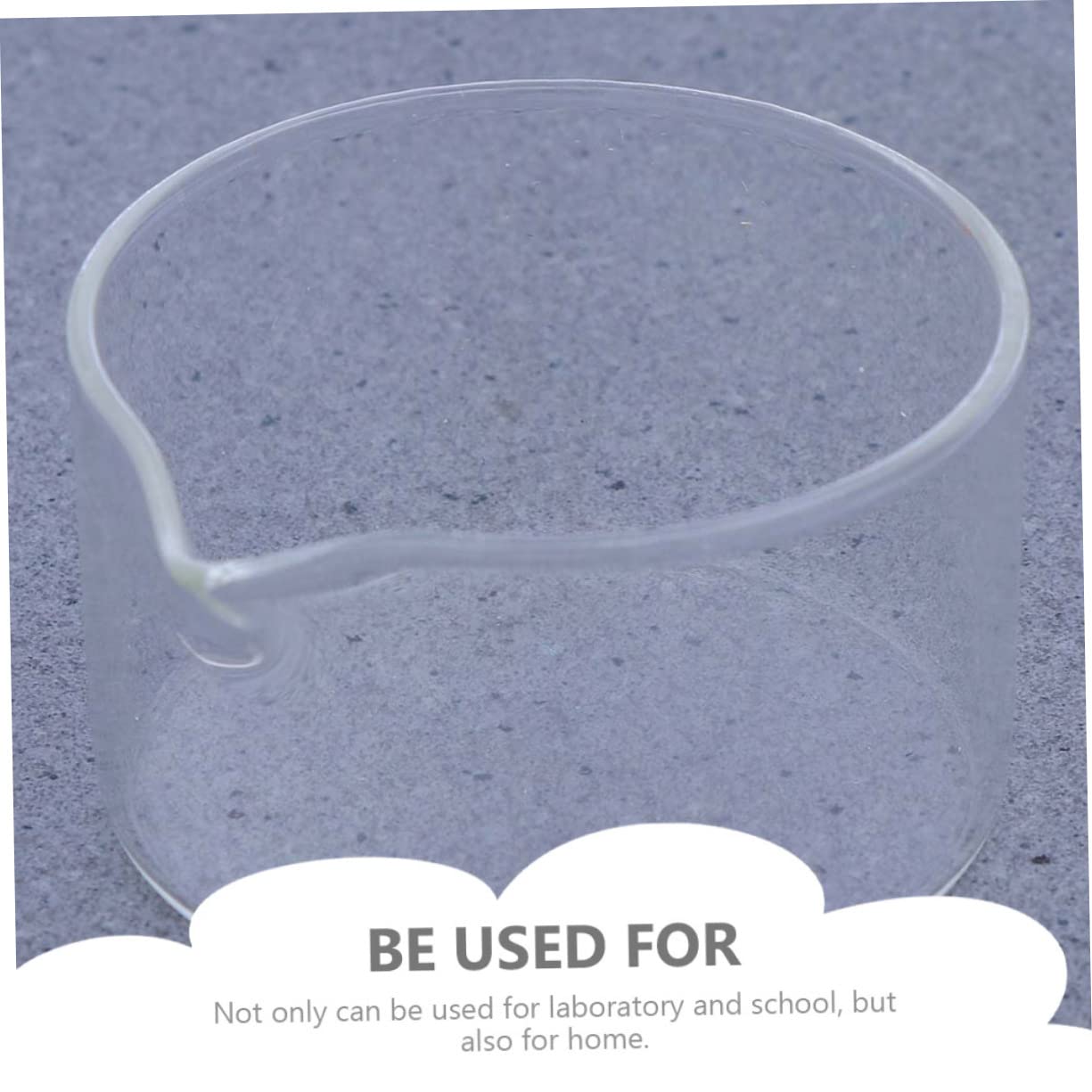 2pièces Récipient Verre à Fond Plat Pour Cristallisation Avec Bec Verseur Outil Évaporation Verre De Laboratoire